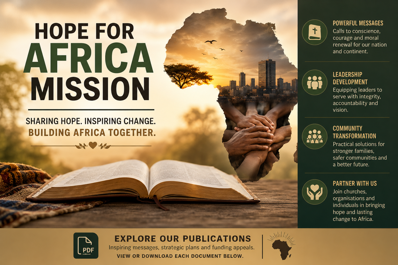 Hope for Africa Mission Releases a Powerful Call for Leadership, Justice and Continental Transformation